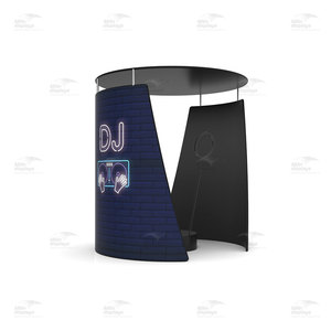 Offres Spéciales aérien tissu stand enceinte fond DJ Tension tissu présentoir Vogue Booth pour <span class=keywords><strong>360</strong></span> vidéobooth fête événements - Product Image 5