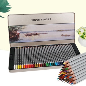 Juego de lápices de colores de madera para artistas de alta calidad, 72 Uds., 72 lápices de colores con caja de hojalata - Product Image 6