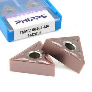 TNMG220404 스테인레스 스틸 소재 터닝 삽입 TNMG PHIPPS CNC 기계 터닝 도구 cr12404 160408-MA 삽입