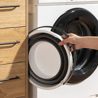 Seau en plastique pliable de 10 litres chacun, seau rond pliable, seau pliable pour économiser de l'espace, pour la maison