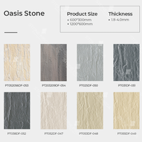 Placage de pierre flexible Revêtement en argile modifiée Panneaux muraux en pierre décoratifs Oasis pour mur de fond et mur extérieur