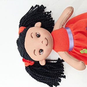 Muñeca de Trapo Personalizada de 28 cm, Hermosa Muñeca de Peluche, Muñeca Negra, Muñeca Americana - Product Image 5