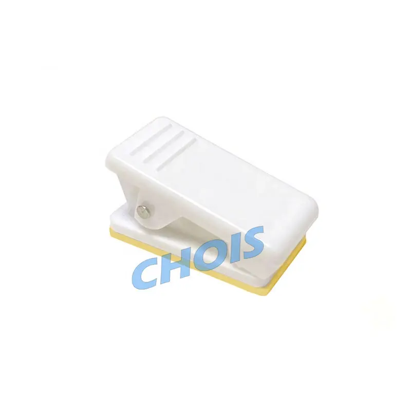 ホット販売リブ付きサムグリップホワイト圧力接着剤プラスチッククリップ5735-3008