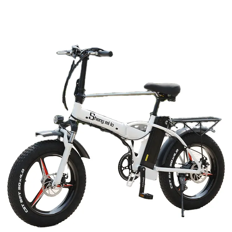 2022 Eu Magazijn Shengmilo MX20 20 "48V 500W Vouw Elektrische Fiets Fat Tire 15ah Vouwen Full Suspension ebike Bromfiets Fiets