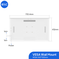 Le panneau d'affichage portatif d'écran tactile de Smart TV Android 13 a mené la TV 32 pouces plein écran plat 1920*1080 300 Cd/m2 d'intense luminosité