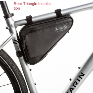 Wasserdichte Fahrradrahmen-Ledertasche mit dreieckigem Oberrohr zum Fahrrad fahren - Product Image 3