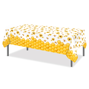 ZB289 Mantel <span class=keywords><strong>de</strong></span> fiesta con tema <span class=keywords><strong>de</strong></span> abeja, cubierta <span class=keywords><strong>de</strong></span> mesa desechable <span class=keywords><strong>de</strong></span> plástico <span class=keywords><strong>de</strong></span> girasol, patrón <span class=keywords><strong>de</strong></span> <span class=keywords><strong>miel</strong></span> <span class=keywords><strong>de</strong></span> <span class=keywords><strong>abejorro</strong></span> para niños, suministros <span class=keywords><strong>de</strong></span> cumpleaños - Product Image 4