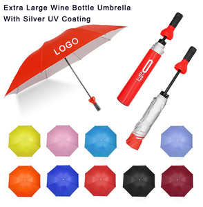 Logotipo personalizado Publicidad Promoción <span class=keywords><strong>de</strong></span> negocios Viajes Rainy Sunny 3 Paraguas plegables para botellas <span class=keywords><strong>de</strong></span> <span class=keywords><strong>vino</strong></span> - Product Image 2