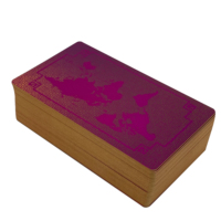 Cartes Oracle personnalisées, 20 pièces, impression de Tarot, avec feuille holographique violette, vente en gros