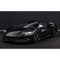 Splitter avant en fibre de carbone sèche de style N amélioré, kit carrosserie lèvre de pare-chocs avant pour Ferrari 296GTB