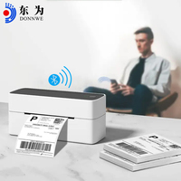 Printer Label termal hemat biaya, Printer Label termal kecepatan tinggi mode Desktop USB + gigi Bule TDL402 untuk ritel