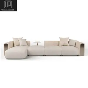 Newest model upholstery imported leather couches Italian designer luxury living room furniture sofa set