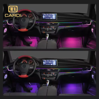 Système d'éclairage ambiant LED universel pour l'intérieur des voitures de luxe K4 Plus, commandé par la voix, pour accessoires automobiles