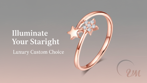 Anillo Trenzado con Incrustaciones de Diamantes de Estilo Clásico en Oro Rosa de 18K con Estrellas, Joyería Fina con Certificación NGTC, Modelo RWDA-00665V, VM.Jewelry - Product Image 2