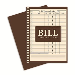 Quaderno per il monitoraggio delle spese con spirale, bestseller mensile, per una facile gestione del budget - Product Image 1