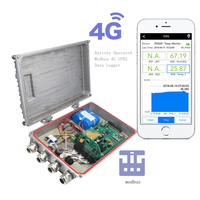 Enregistreur de données de pluviomètre extérieur sans fil IP67 Modbus GPRS alimenté par batterie