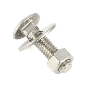 Tornillos de máquina de cabeza alomada de acero inoxidable galvanizado con zinc, grado GR5, rosca gruesa, M2/M2.5, diámetro de cabeza de 10 mm, cabeza Phillips - Product Image 1