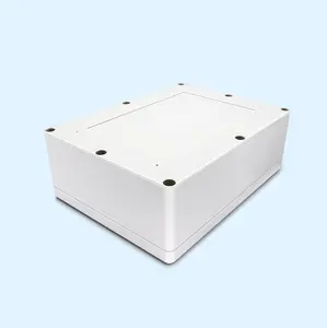 Waterproof Outdoor Junction Box IP65 ABS Plastic Electrical Enclosure Weatherproof Hinged Grey Projects Case 263*185*95MM