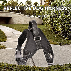 Manufacturer Wholesale Reflective Breathable Nylon Lace Multi-design Big Pet Dog Harness - Product Image 2