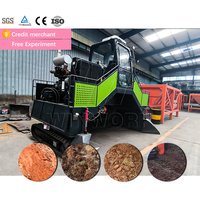 Retourneur de compost motorisé WINWORK à haute productivité avec certification ISO CE pour usine de fabrication d'engrais organiques