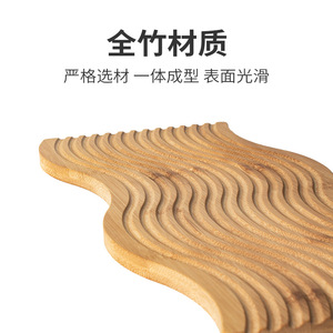 Creative Water Ripple Bamboo <b>Tea</b> <b>Tray</b> Irregular Shape Serving Plate For Bread Fruit Pastry Decorative Use Customized - Product Image 4