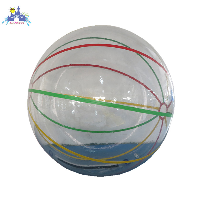 Rainbow Color Inflatable Water Walking Ball 2m Diameter Inflatable Water Zorb Ball Colorful Human Hamster Ball For Pool