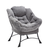 Fauteuil de relaxation moderne rembourré avec accoudoirs, chaise longue ottoman pour la lecture et le repos, fabriqué en Chine – Vente chaude