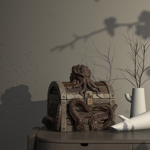 Boîte à dés de coffre au trésor Cthulhu recouverte de tentacules thalassophobie démoniaque en résine de haute qualité fabriquée à la main au design personnalisé - Product Image 5