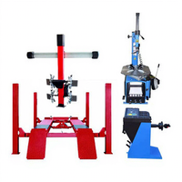Machine d'alignement de roues 3D, ensemble complet, combiné démonte-pneus et équilibreuse de roues, certifié CE/ISO-9001, capacité de roue max. 75 kg
