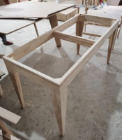 Table console vintage en bois de chêne, noyer et teck, style mi-siècle, longue et étroite, pour couloir, décoration antique