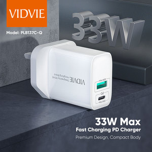 <span class=keywords><strong>Cargador</strong></span> de Pared <span class=keywords><strong>VIDVIE</strong></span> con Protección Completa PD 3.0, Puertos de Carga Rápida, 33W, Adaptador de Corriente USB <span class=keywords><strong>Tipo</strong></span> <span class=keywords><strong>C</strong></span> para Reino Unido - Product Image 2