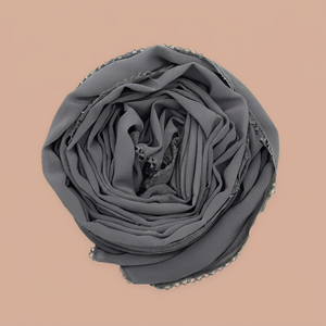 Soft Drape Neckwear Fabric Cotton Viscose Polyester Blend Lightweight <b>Scarf</b> Textile OEM ODM Private Label Custom Manufacturer - Product Image 1