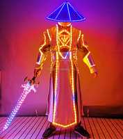 KTV bar allumer costume costume chevaleresque vêtements led vêtements scène atmosphère vêtements rue performance vêtements chapeau et épée