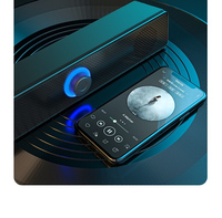 Tarjeta USB portátil profesional de alta calidad 2025, altavoz BT de Audio inalámbrico, barra de sonido LED RGB para ordenadores de juegos, uso de escritorio