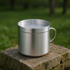 Olla cilíndrica de aluminio de 12 oz para sopa y caldos, diseño minimalista ligero con mango de aluminio - Product Image 3