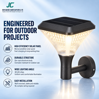 Lampe murale solaire LED OEM ODM, extérieure, étanche, en aluminium moulé sous pression, pour allée, villa, éclairage extérieur