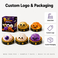 8,5 cm – Nouveauté originale et créative – Best-seller – Mignon et portable – Anti-stress – Fantôme d'Halloween – Squishies en polyuréthane