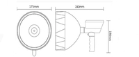 Foco Potente de 7 Pulgadas y 55w, Súper Brillante, 12v 24v, Linterna de Mano de Alta Potencia para Caza