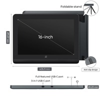 Tablette Graphique Moniteur XPPen Artist Pro16 Gen2 (2.5K) 16 Pouces, Sensible à la Pression 16K