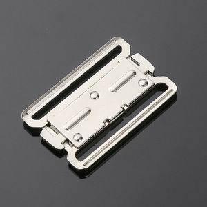 Metal Plate Buckle DZQ184-50 Silver Black Fasteners For Belts Bags Backpacks Webbing <b>Hardware</b> Accessories - Product Image 2