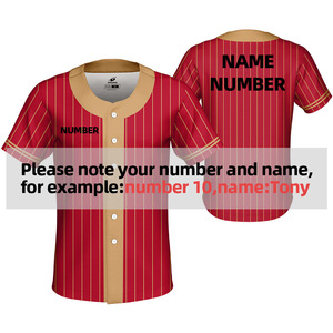 New sale 2020 ベスボールユニフォーム sweat-absorbent quick-drying excellent sublimation print male sports wear design - Product Image 4