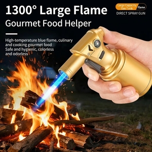 Encendedor de Antorcha Mini Jet al por Mayor con Brújula, Resistente al Viento, Recargable con Butano, de Alta Temperatura, para Exteriores, Barbacoa, Cigarros y Moxibustión - Product Image 4
