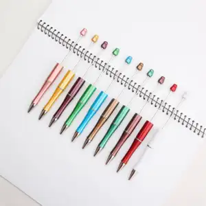 New Silicone mọc răng bong bóng snowglobe beadable bút tiêu cự trang sức DIY khoảng trống nhựa Ballpoint beadabl bút