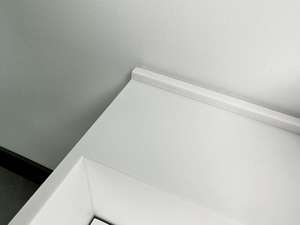 Évier intégré en pierre artificielle acrylique de grand <span class=keywords><strong>lavabo</strong></span> carré fixé au mur avec l'usine de drain rabattable directe - Product Image 6