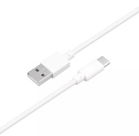 Cable de Carga Rápida USB-C a USB Tipo A con Blindaje Trenzado para iPad Pro 12.9/11 y Computadora - Blanco/Negro