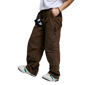 <span class=keywords><strong>Pantalon</strong></span> cargo vintage en coton surdimensionné pour hommes, décontracté, surdimensionné, en coton, pour les travaux <span class=keywords><strong>de</strong></span> randonnée en plein air pour les hommes - Product Image 1