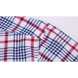 Los hombres de alta calidad de moda 100% algodón italiano de manga larga Camisa de cuadros - Product Image 4