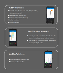PDA DE PRUEBA DE TELECOMUNICACIONES S337 V7 para solución de problemas de línea de cobre y <span class=keywords><strong>fibra</strong></span>, medidor de prueba FTTx de operador de telecomunicaciones + tableta PC + teléfono móvil - Product Image 2