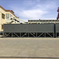 Silo Orizzontale per Cemento, Contenitore da 80T per Polveri con Trasportatore a Spirale, Fabbrica Mobile, Facile da Trasportare