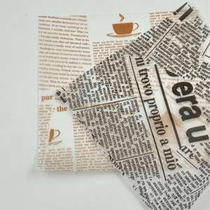 Papel de Envolver Alimentos Biodegradable, Impermeable, Reciclable, de Color Personalizado, Resistente a la Grasa, para Hamburguesas, Sándwiches y Comida Rápida - Product Image 1